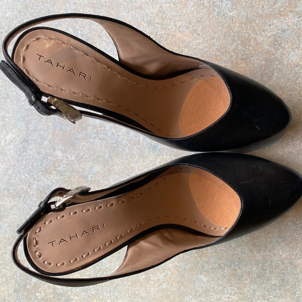 GORGEOUS! NEW ELIE TAHARI BLACK PUMPS SIZE 7.5!  WITH BOX!